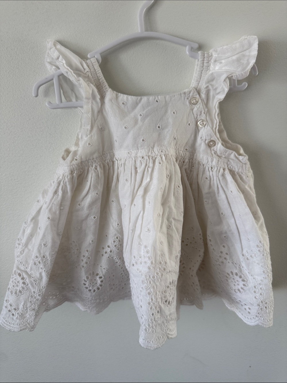 GAP White Eyelet Cotton Sundress